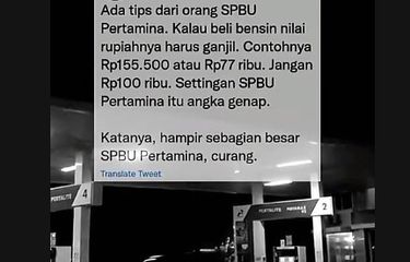 Benarkah Isi BBM di SPBU Harus Nominal Ganjil agar Tidak Dicurangi ...