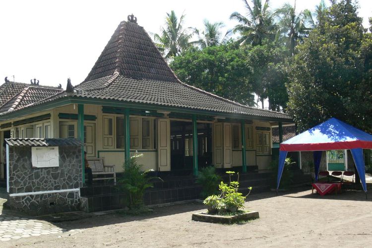 Rumah joglo di Desa Wisata Tanjung di Sleman, Yogyakarta.