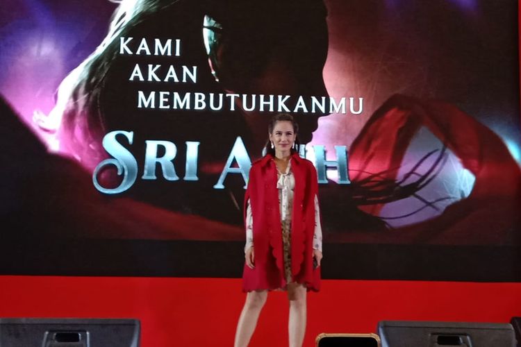 Pevita Pearce diperkenalkan oleh Jagat Sinema Bumilangit sebagai pemeran karakter Sri Asih dalam film Sri Asih di Atrium Senayan City, Jakarta Pusat, Sabtu (21/9/2019).