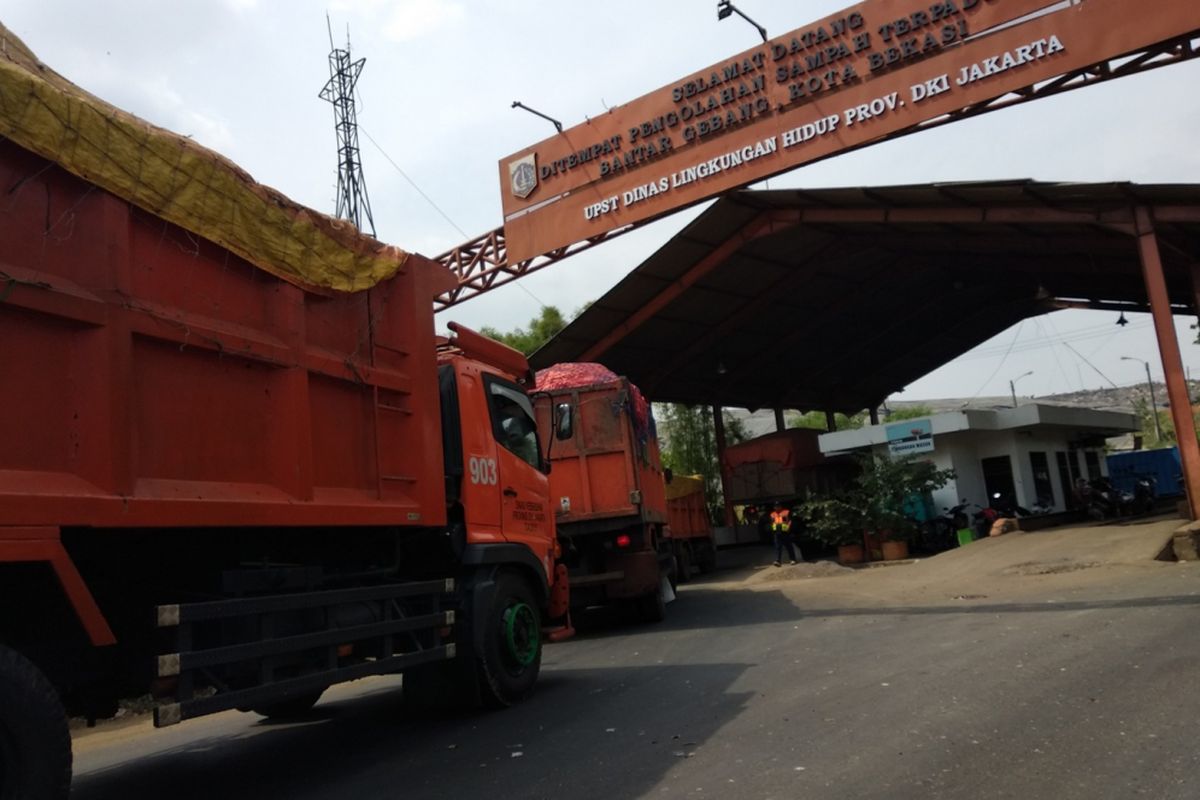 Suasana TPST Bantar Gebang Rabu (16/5/2018)