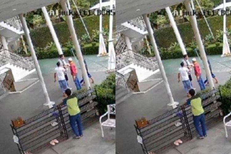 Editor: Seli Andina Miranti
Perkelahian antara turis Arab Saudi dengan marbot masjid akibat sang turis tak terima ditegur masuk masjid pakai sepatu 

