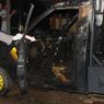 Mobil Polisi yang Dibakar Pelaku Penyerangan Mapolsek di Kalsel Sempat Meledak