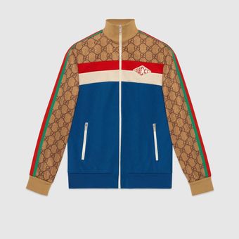 GG technical jersey jacket dari Gucci