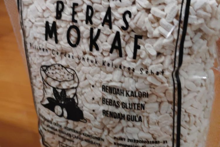 Beras mocaf hasil pengolahan warga binaan Lapas Nirbaya, Nusakambangan, Senin (9/2/2026).