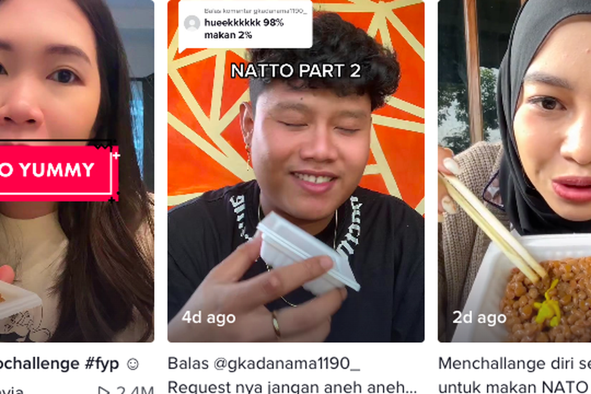 Viral di TikTok makan natto