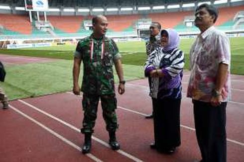 Tinjau Stadion Pakansari, Bupati Bogor Sebut Sudah Siap