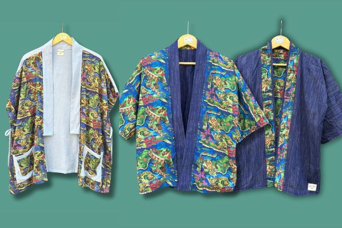 Produk dari Haluan Bali, jenama lokal yang memadukan keindahan seni tradisional Indonesia dengan sentuhan modern yang penuh warna.