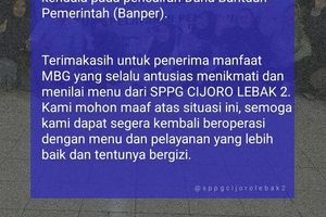 Sejumlah SPPG di Lebak dan Pandeglang Tutup Sementara, Wakil Bupati: Belum Top Up Anggaran