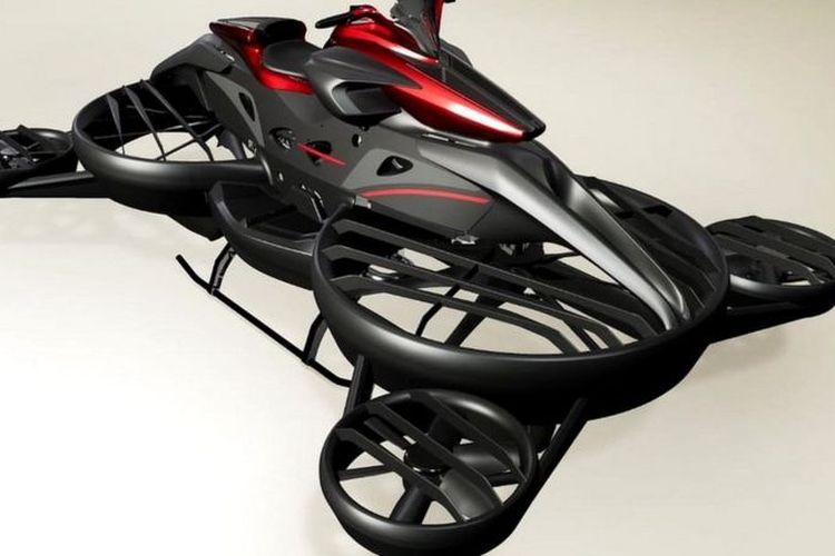 Start-up Jepang, ALI Technologies' XTurismo Limited Edition meluncurkan motor terbang 'hoverbike' seharga Rp 9,7 miliar.