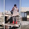 Foto Viral, Wanita Ini Berhasil Renovasi Rumah Seorang Diri