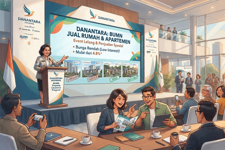 Rumah-Apartemen Lama Tidak Laku Siap Dipasarkan Lewat Danantara Housing, Bunga Lebih Ringan