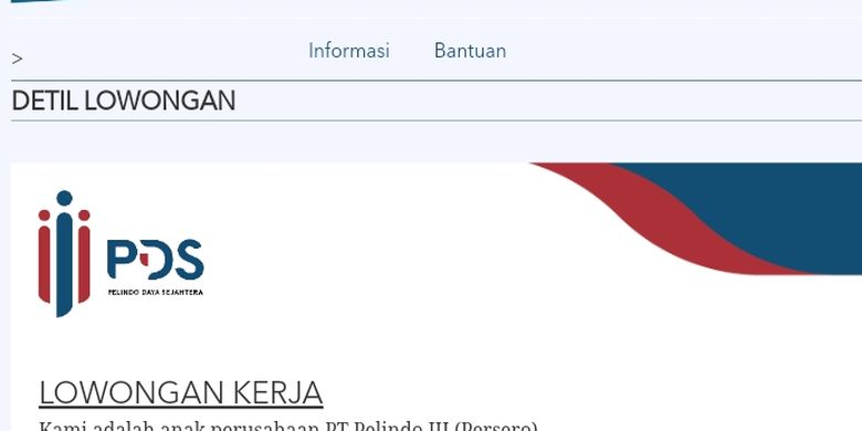 Update, Anak BUMN Pelindo III Buka Lowongan Kerja, Simak Posisi dan Syaratnya