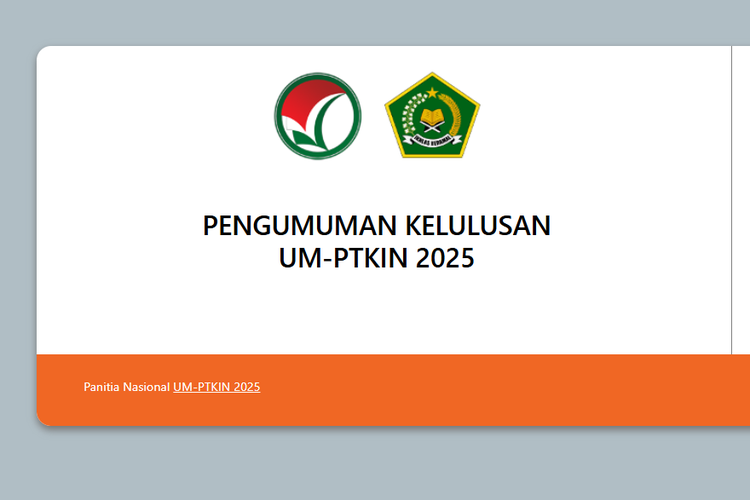 Pengumuman UM-PTKIN 2025 Resmi Dirilis Hari Ini, Cek Link Hasil dan Jadwal Daftar Ulang