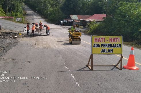 11 Jalan Nasional di Kalteng Diperbaiki dengan Dana Rp 406,2 Miliar