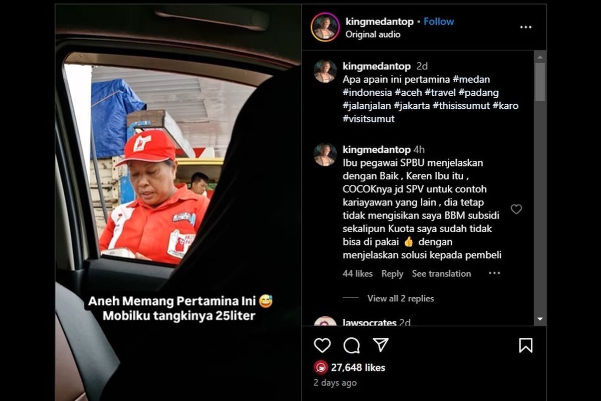 Video viral pemilik kendaraan tidak bisa mengisi Pertalite karena datanya dipakai pihak lain