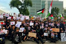 Demo di Depan Kedubes AS, Koalisi Musisi untuk Palestina Serukan Tiga Tuntutan Sebelum Membubarkan Diri