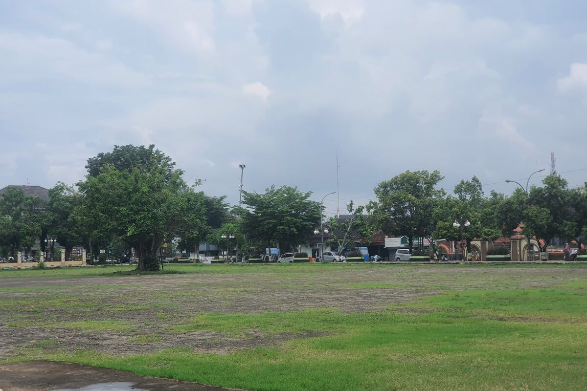Alun-alun Pemkab Gunungkidul, Senin (10/3/2025)