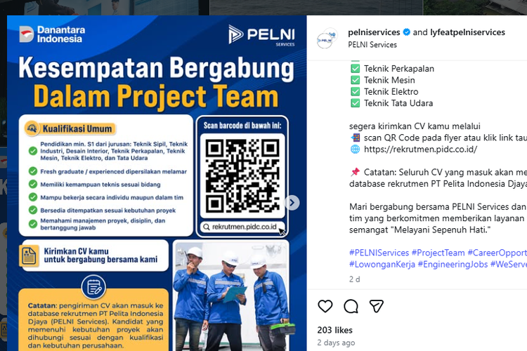 Lowongan Kerja PELNI Services 2026, Fresh Graduate Bidang Teknik Bisa Daftar