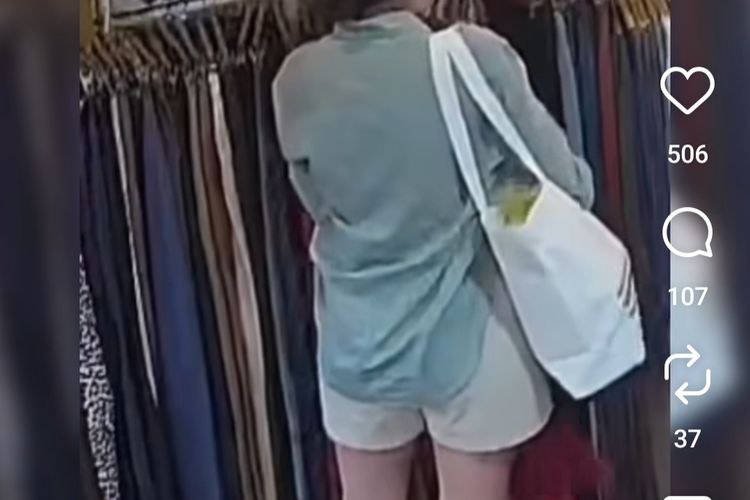 Viral Video WNA Curi Baju di Toko Ubud Bali Terekam CCTV