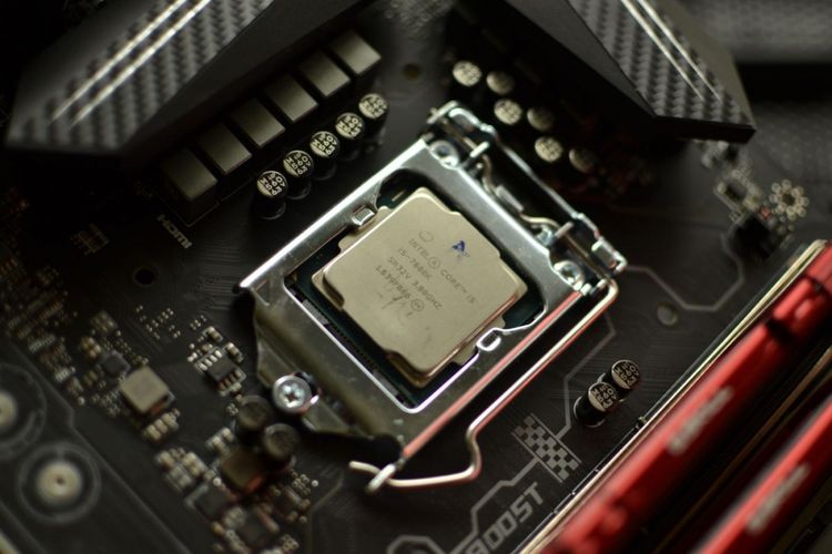 Ilustrasi chip Intel