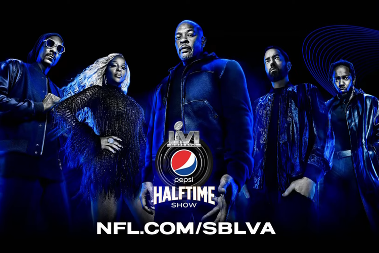 Super Bowl Halftime Show 2022 menghadirkan sejumlah rapper lawas