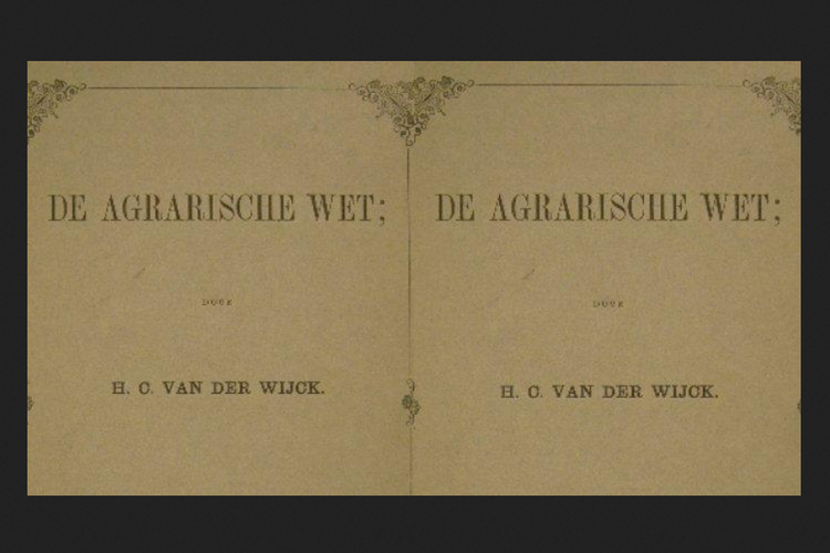 Undang-Undang Agraria 1870 atau Agrarische Wet 1870.
