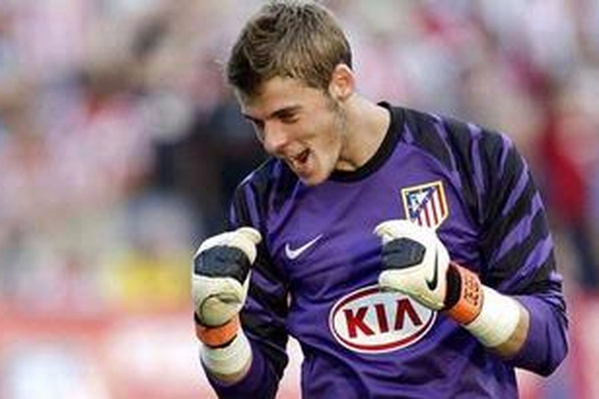 Kiper Atletico Madrid, David de Gea.
