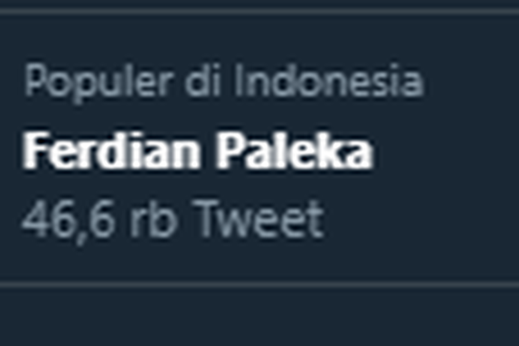 Trending topic Twitter Ferdian Paleka
