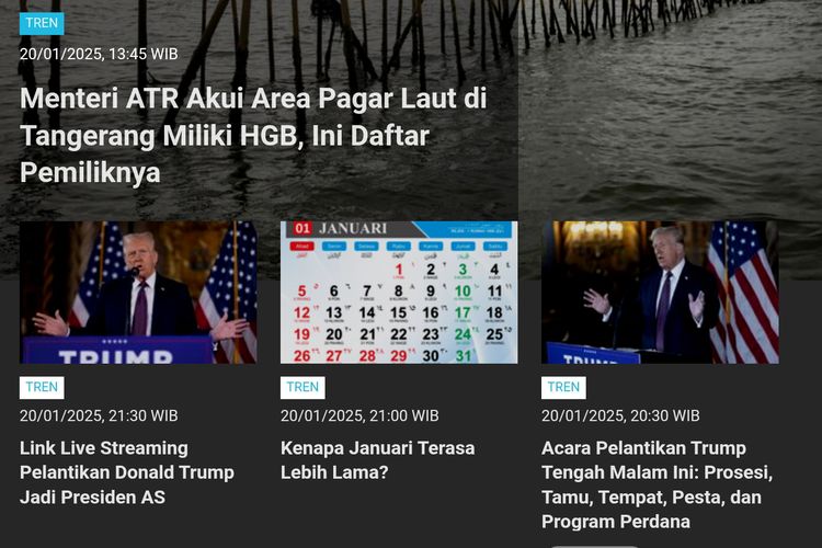 [POPULER TREN] Daftar Pemilik HGB di Area Pagar Laut Tangerang | Profil Brigjen Pol Yusri Yunus yang Meninggal Dunia