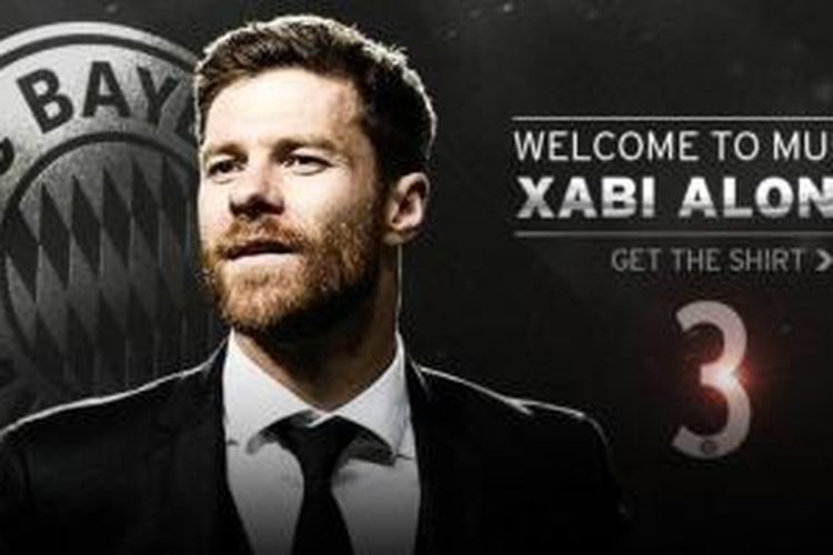 Xabi Alonso akan mengenakan nomor punggung 3 di Bayern Muenchen pada musim ini.