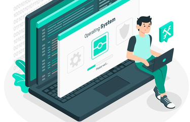 Ilustrasi sistem operasi komputer 
