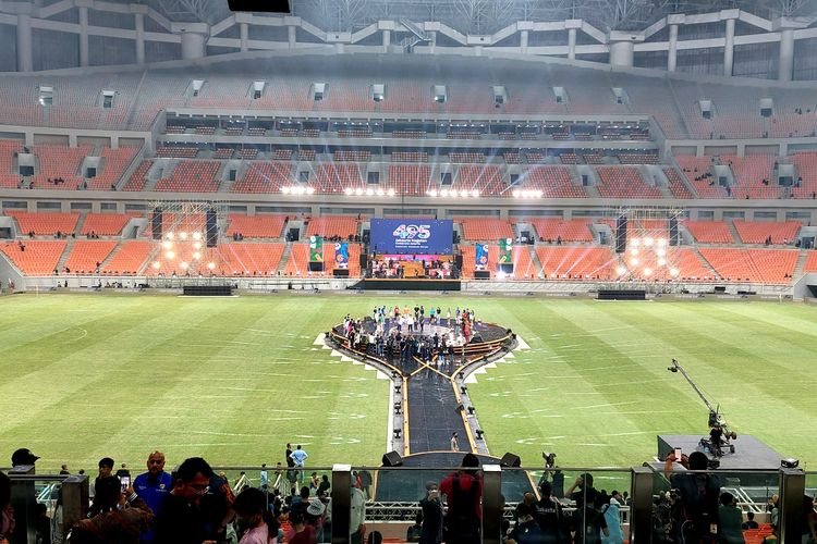 Malam puncak Jakarta Hajatan ke-495 digelar di Jakarta International Stadium (JIS), Tanjung Priok, Jakarta Utara, pada Sabtu (25/6/2022). 