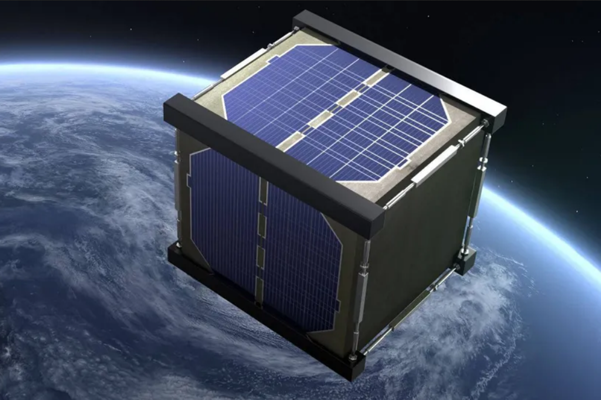 Ilustrasi satelit kayu 
