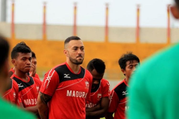 Marcel Sacramento menjalani trial di Madura United jelang Liga 1 musim 2018.