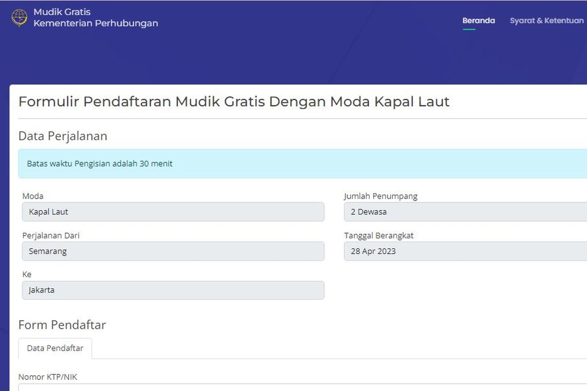 mudik gratis kemenhub