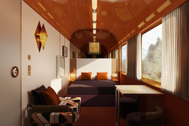Orient Express La Dolce Vita, sleeper train. 