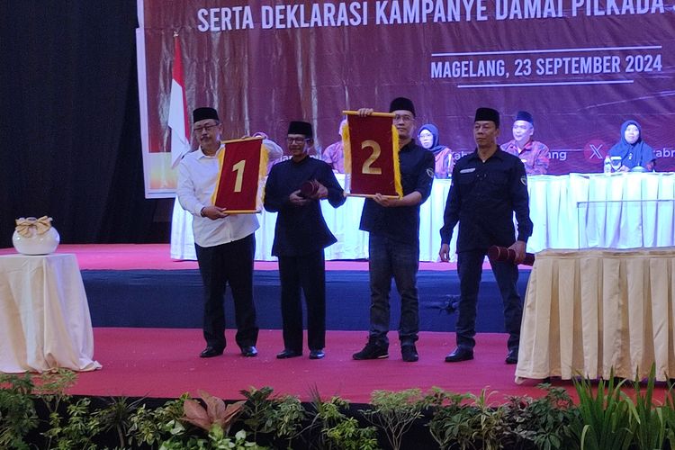 Pilkada Kabupaten Magelang, Sudaryanto-Trijaya Dapat Nomor Urut 1, Grengseng-Sahid 2