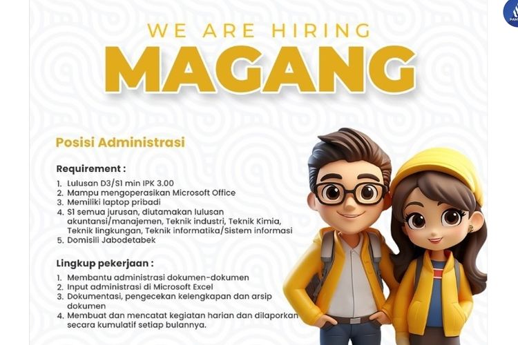 Lowongan Kerja Magang PAM Jaya 2025 bagi Lulusan D4-S1, Cek Syaratnya