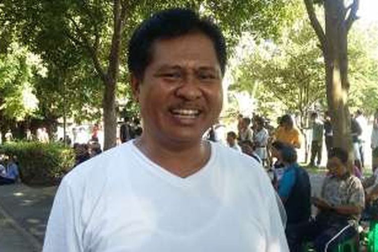 Ketua DPD Partai Golkar, Ketut Sudikerta saat di Lapangan Renon Denpasar, Minggu (17/4/2016)