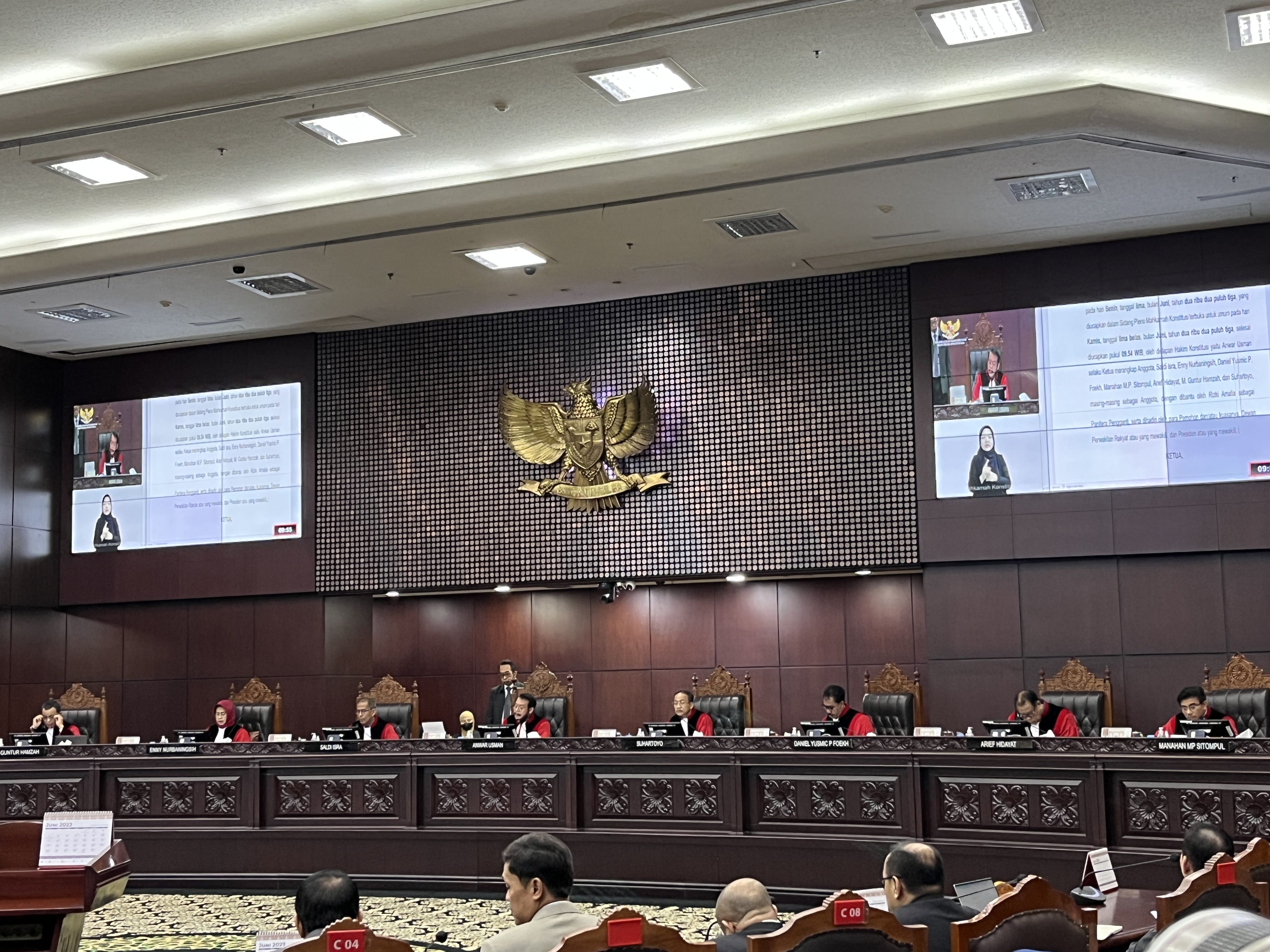 Sidang Putusan MK Hari Ini Hanya Dihadiri 8 Hakim Konstitusi