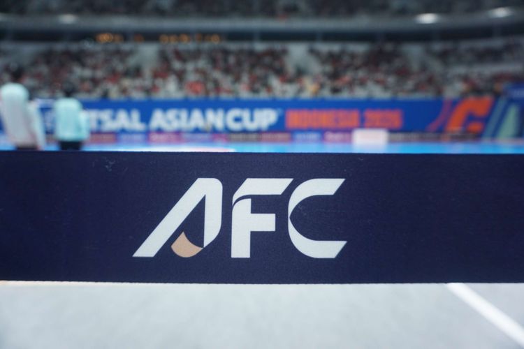 Ilustrasi logo AFC pada pertandingan futsal.
