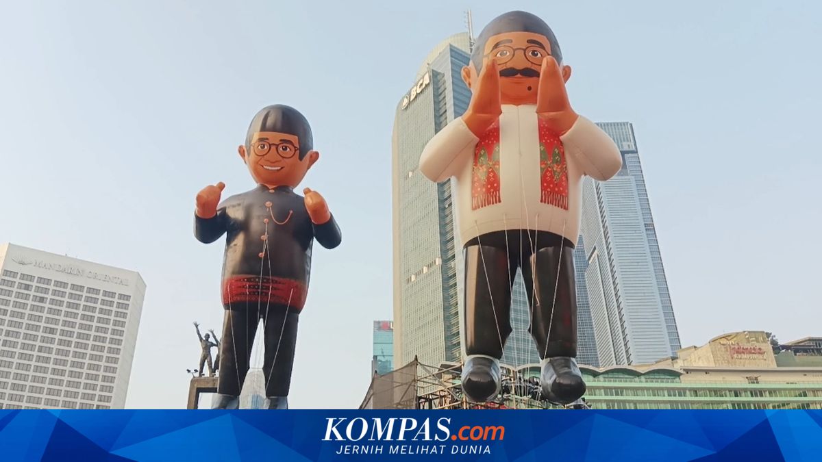 Balon Pramono-Rano Karno Raksasa Semarakkan "Jakarta Penuh Warna"