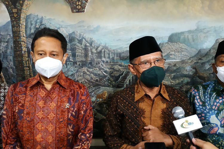 Menteri Kesehatan Budi Gunadi Sadikin dan Ketua Umum PP Muhammadiyah Haedar Nashir, Selasa (3/1/2023).