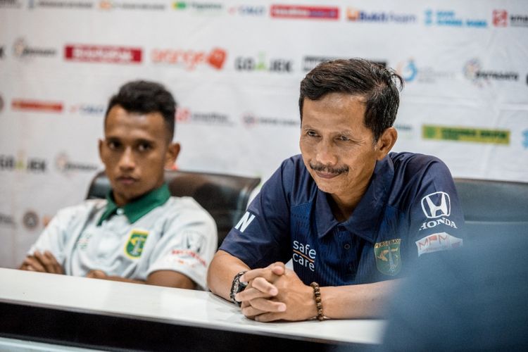 Pelatih Persebaya Surabaya Djadjang Nurdjaman.