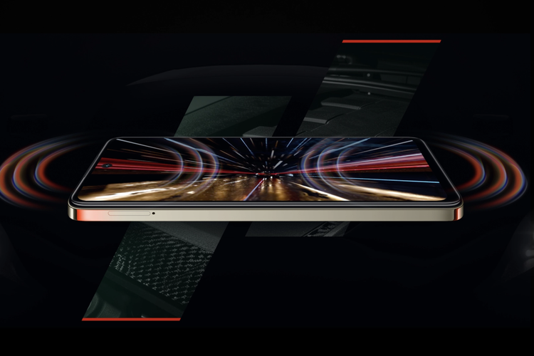 Ilustrasi layar Tecno Spark 20 Pro 5G yang hadir dengan model datar (flat)