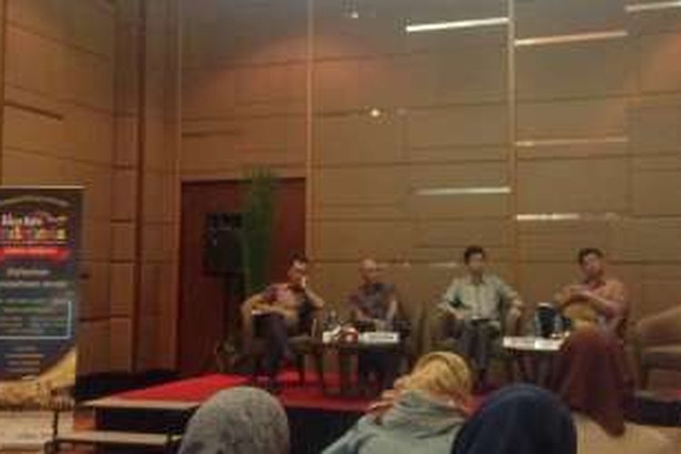 Konferensi pers Pekan Raya Indonesia (PRI) di Hotel Santika, Jakarta, Selasa (16/2/2016).