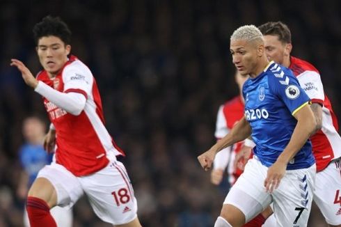 HT Everton Vs Arsenal: Gol Richarlison Dianulir, Arsenal Unggul 1-0