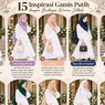 15 Warna Jilbab untuk Gamis Putih agar Makin Anggun