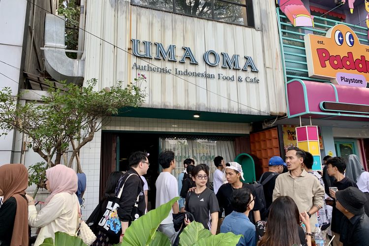 Uma Oma Cafe Blok M, Jakarta Selatan.