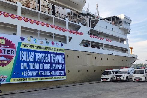 KM Tidar Jadi Tempat Isolasi Terapung Pasien Covid-19 di Jayapura